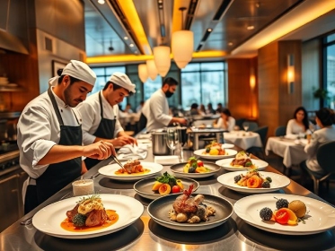 Top chefs in action