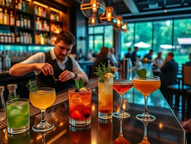 Trendy cocktails in NZ